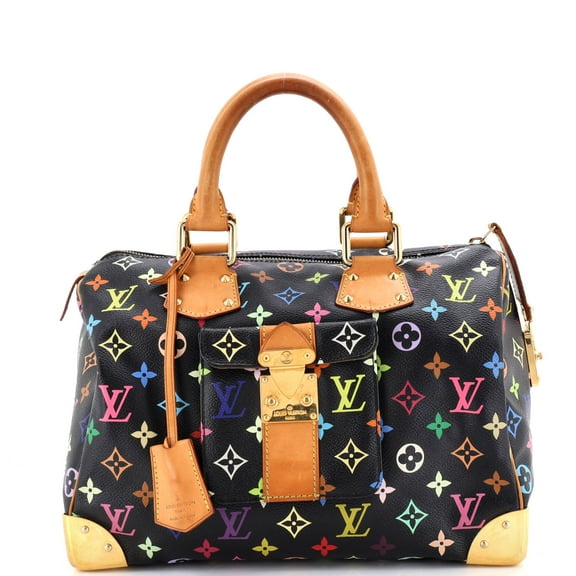 Pre-Owned Speedy Handbag Monogram Multicolor 30 By Rebag