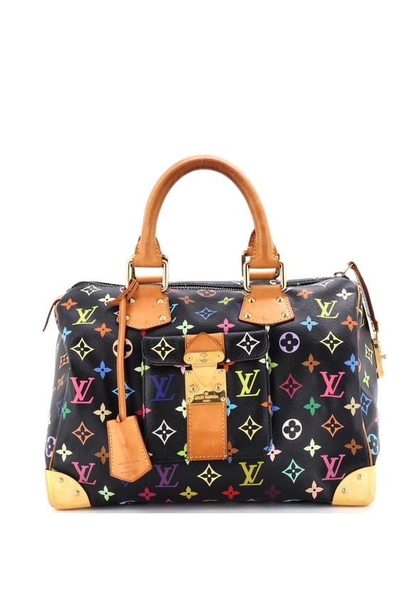 Pre-Owned Speedy Handbag Monogram Multicolor 30 By Rebag