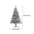thumbnail image 3 of Artificial Flocked Christmas trees 7ft Christmas Decor with The Exquisite Snow Covered Christmas Tree Ornament for Home Office Party Decoration Snow Flocked Artificial Christmas Tree, 3 of 8