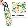thumbnail image 4 of Yayeee 20oz Insulated Water Bottle Double Wall Stainless Steel with Flip Straw Lid, Retro Orange Floral, 4 of 7