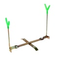 thumbnail image 1 of Outdoor Ice Fishing Rod Dual-Holder Rack 360 Fishing Rod Dual Holder Rotation Y Shape Pole Stand, 1 of 9