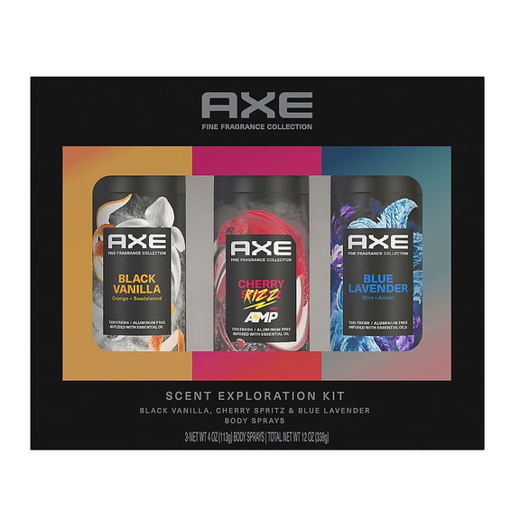 Axe Fine Fragrance Body Spray Scent Exploration Kit, 3 pk./4 oz.