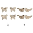 thumbnail image 2 of Toystoory 100 piezas de piezas de suministros de adorno arte animales en forma de encanto en blanco fiesta Scrapbooking álbum de fotos Type3 NO3, 2 of 6