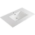 thumbnail image 2 of Saint Birch 36" White Ceramic Single Bathroom Vanity Top With Sink, 1 Hole, 2 of 3