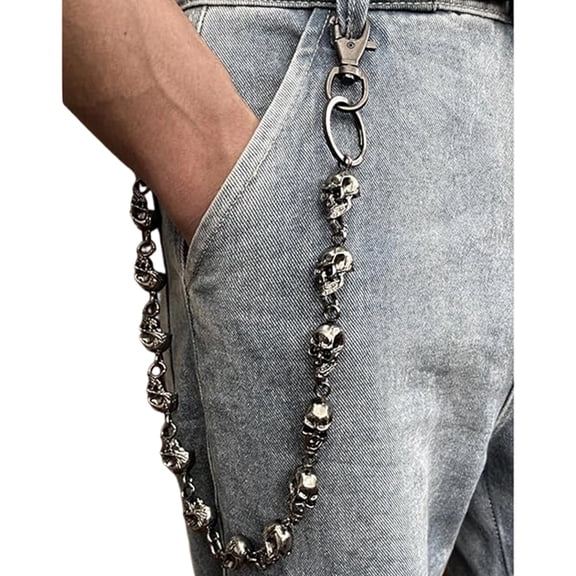 COOLHOOD Stylish Hollow Skull Pants Chain For Rock Concerts And Daily Wear Wallet Chain Trouser Waist Chains for Women Men Unisex