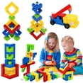 thumbnail image 1 of Bloques apilables de construcción PUNGROW, 150 unidades, para niños mayores de 3 años, 1 of 7