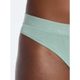 thumbnail image 5 of Joyspun Women's Ribbed Modal Thong Panties, 3-Pack, Sizes XS to 3XL, 5 of 8