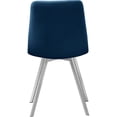 thumbnail image 2 of Meridian Furniture Annie Navy Velvet Dining Chair (Set of 2), 2 of 7