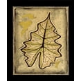 thumbnail image 2 of Vision Studio 20x23 White Modern Wood Framed Museum Art Print Titled - Leaf Panel II, 2 of 4