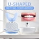 thumbnail image 5 of Cepillo de dientes eléctrico sónico automático de 360 grados tipo U cepillo de 4 modos carga USB blanqueamiento dental luz azul, 5 of 5