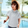 thumbnail image 2 of Grblisyd Boys Polo Shirts Size 14-16 Boys Short Sleeve Pique Polo Uniform Shirt Light Gray 4-5 Years, 2 of 5