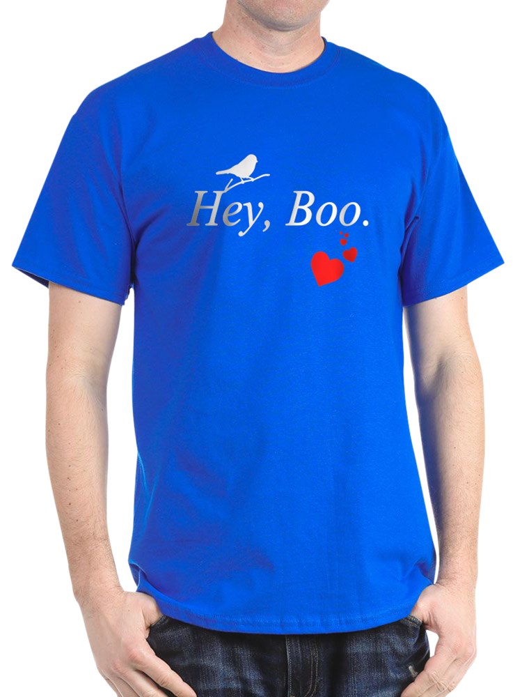CafePress - Hey, Boo T-Shirt - 100% Cotton T-Shirt - Walmart.com