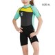 thumbnail image 4 of Soidarity Traje de neopreno para niños Ropa de buceo profesional Mangas cortas protectoras Niños Niñas Ropa de baño para piscina Ropa de playa Deportes acuáticos Gris+Verde SG Soidarity OD003692-09, 4 of 6