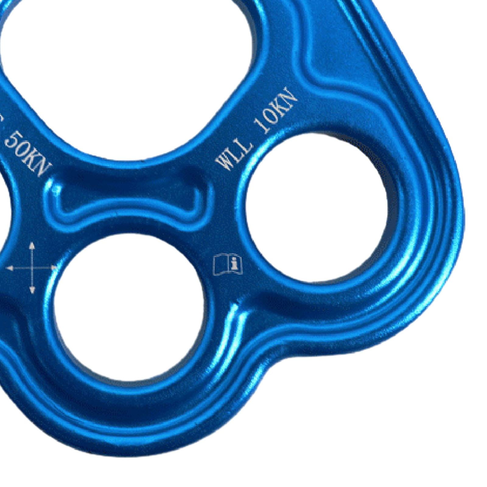 Outdoor 4 Holes Paw Rigging Plate Rope Access Climbing Anchor Durable Sturdy Rigging System Multipurpose Climbing
