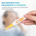 thumbnail image 6 of 2 Pack  Digital Thermometer For Fever, Oral，Rectal and Underarm Use - Easy Accurate and Fast Reading 60-Second Medical Thermomether, 6 of 7
