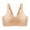 Beige, variant on Xfvqtps Sports Bras for Women Back Buckle Adjustable Shoulder Strap Stripe Padded Push up Elastic Workout Comfortable Breathable Yoga Bra Beige