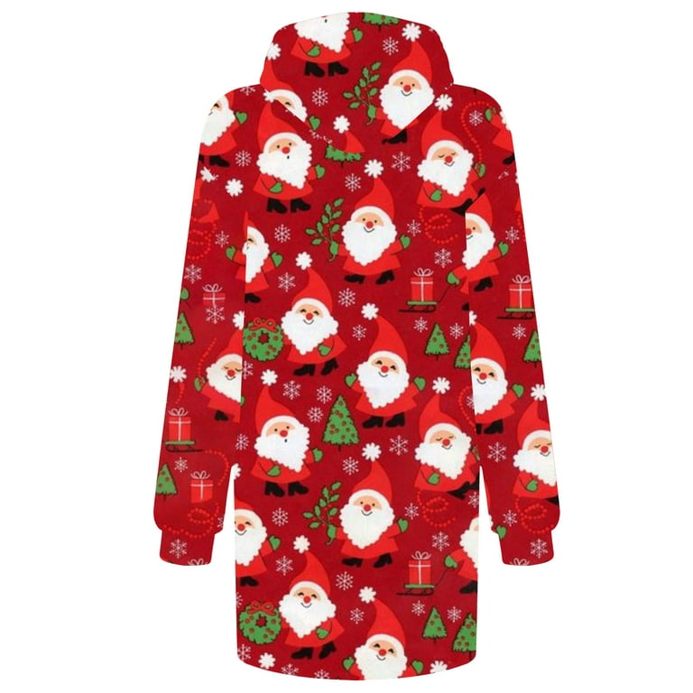  50 Cents Items, Funny Christmas Dresses For Women Cute Xmas  Print Sweatshirt Dress Casual Long Sleeve Hoodie Pullover With Pockets  Quarter Zip Sweatshirt Women : Sports & Outdoors