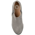 thumbnail image 5 of Journee Womens Sanzi Comfort Insole Inside Zip Block Heel Booties, Widths Available, 5 of 10
