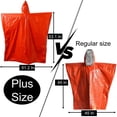 thumbnail image 2 of Plus Size Emergency Poncho, Mylar Poncho with Hood, Mylar Emergency Blanket in Camping, Hiking, and Outdoor Activities, 2 of 6