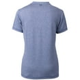 thumbnail image 3 of Women's Cutter & Buck  Heather Navy Toledo Mud Hens Forge DryTec Heathered Stretch Blade Top, 3 of 3