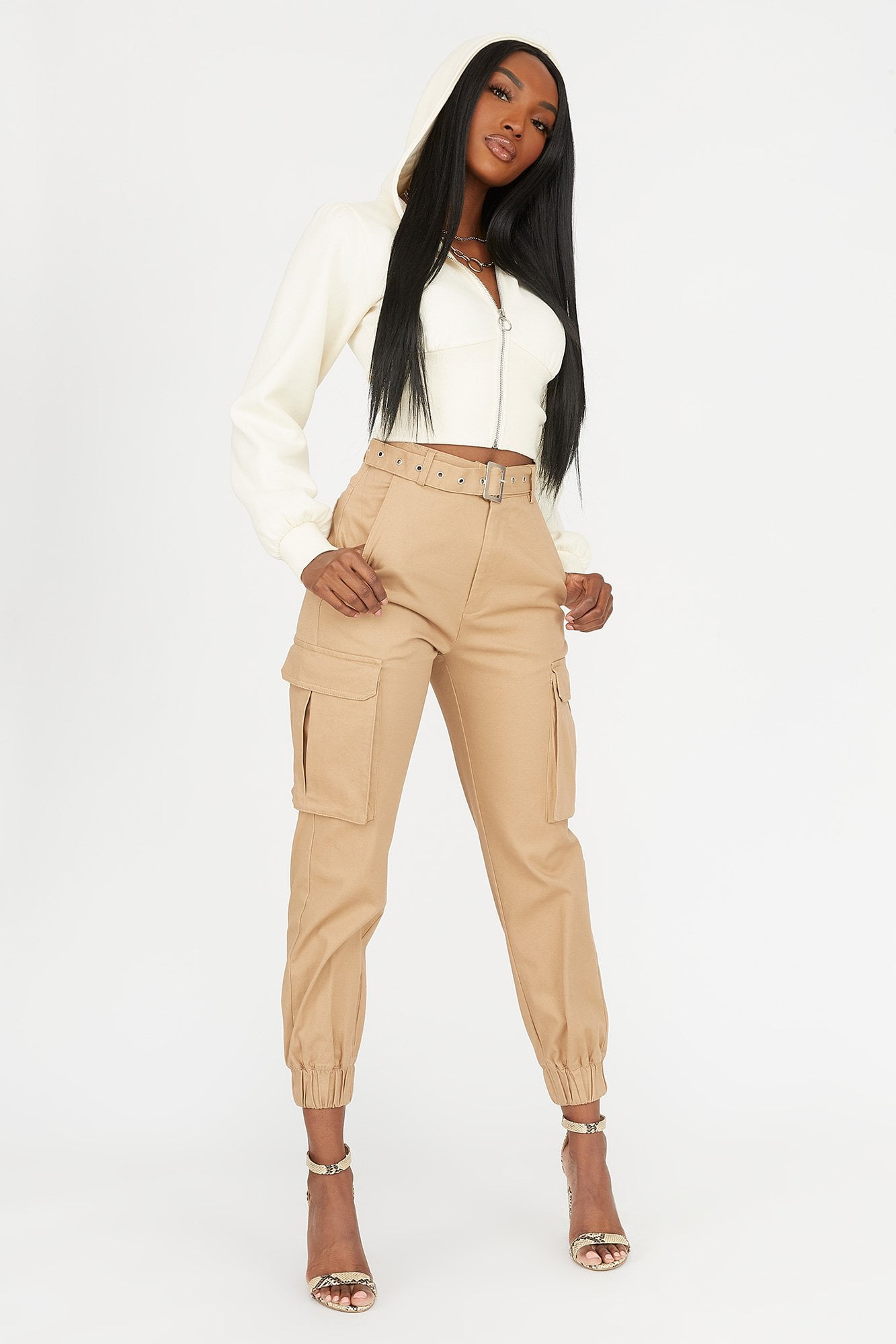Urban Women's HighRise Belted Cargo Pant Walmart Canada