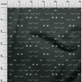 thumbnail image 3 of oneOone Cotton Cambric Dark Gray Fabric Eye Print Craft Projects Decor Fabric Printed By The Yard 42 Inch Wide, 3 of 4