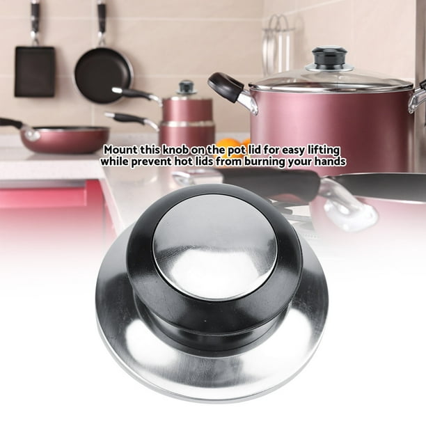 Couvercle de casserole de casserole Bouton de maintien circulaire Poignée à  vis Poignées et boutons universels pour armoires de cuisine 