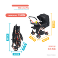 thumbnail image 3 of Carriola 2 en 1 Bidireccional Plegable Portátil Reclinable, 3 of 9