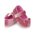 thumbnail image 5 of Baby Girls Soft Sole Cloth Shoes T-Strap Mary Jane for Infant Prewalkers Toddler, 5 of 6