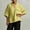 Green, variant on Dolkfu V-Neck Tops for Women Trendy Green Retro Vintage Elbow-Length Polyester Pull-on Refined Modern Solid Blouses & Tops Green,S