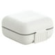 thumbnail image 2 of Dispensador de medicamentos rectangular de plástico | Cortador de pastillas ajustable | Organizador portátil de tabletas de plástico blanco | Dosificación precisa para viajes, oficina y uso doméstico, 2 of 4