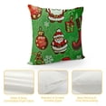 thumbnail image 4 of YINGXI Christmas Throw Pillow Covers Set of " Green Christmas Decoration Pillowcase Cotton Square Cushion Cover for Home and Car 18x18in, 4 of 5
