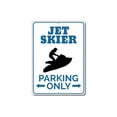 thumbnail image 2 of Jet Skier Parking Novelty Sign, Metal Wall Decor - 10x14 inches, 2 of 4