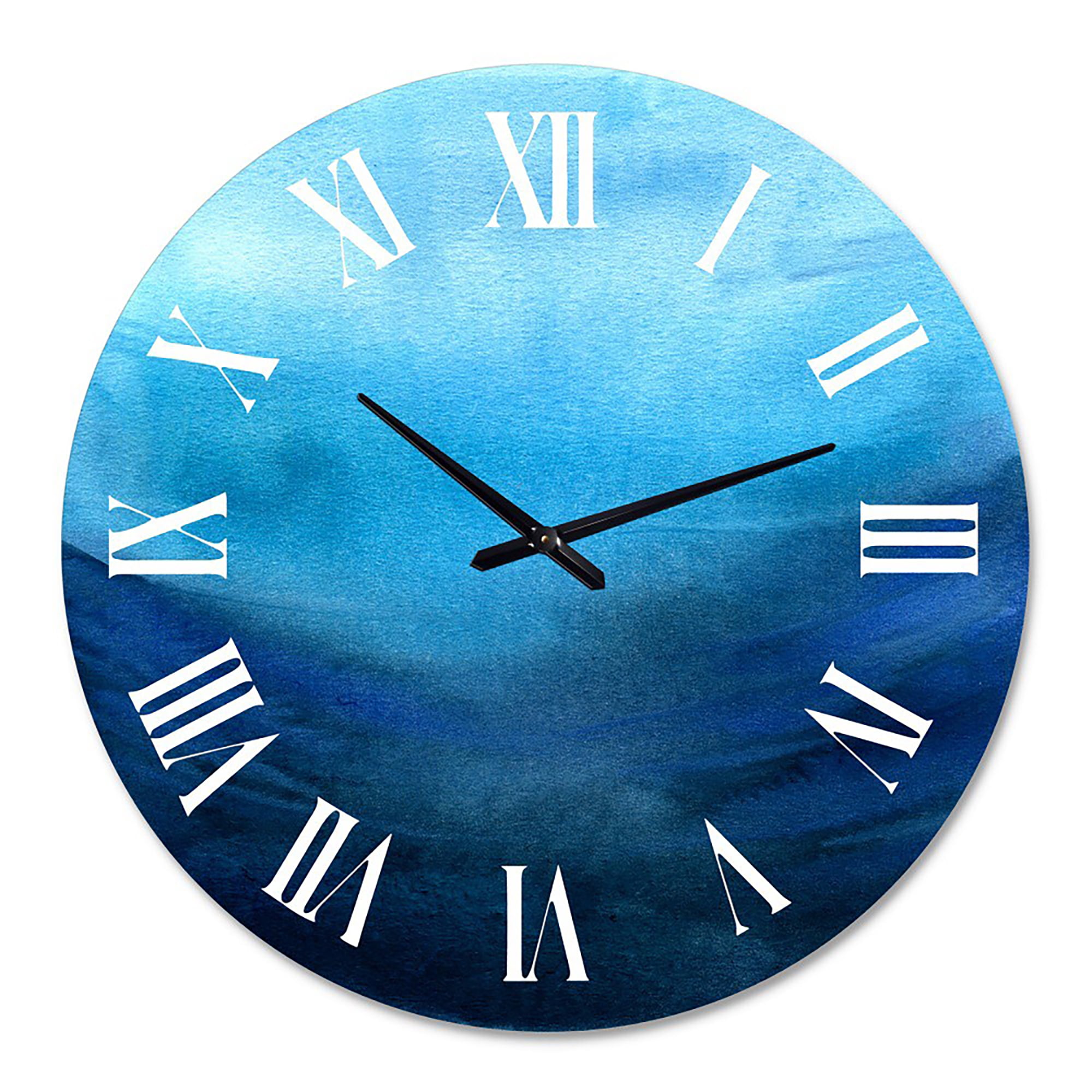 Designart 1 in Quartz Coastal Wall Clock