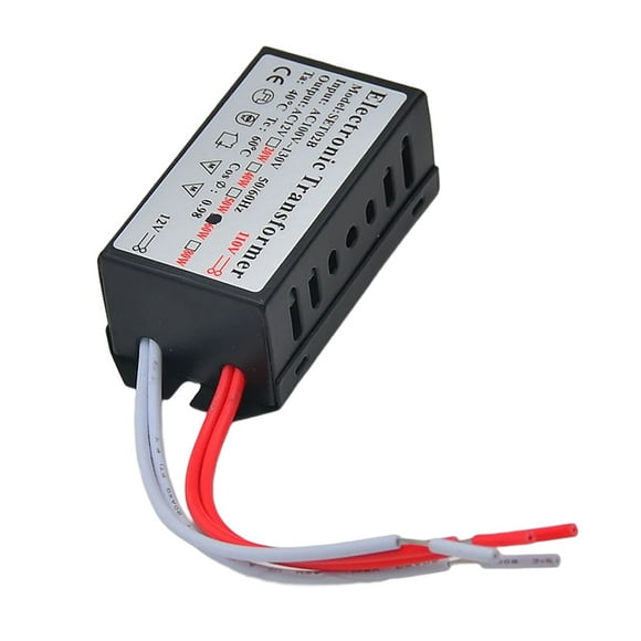 Speravity Convertidor de voltaje de bombilla eléctrica Universal, regulador de lámpara de inundación de cadena de luz, carcasa acrílica, Artesanía