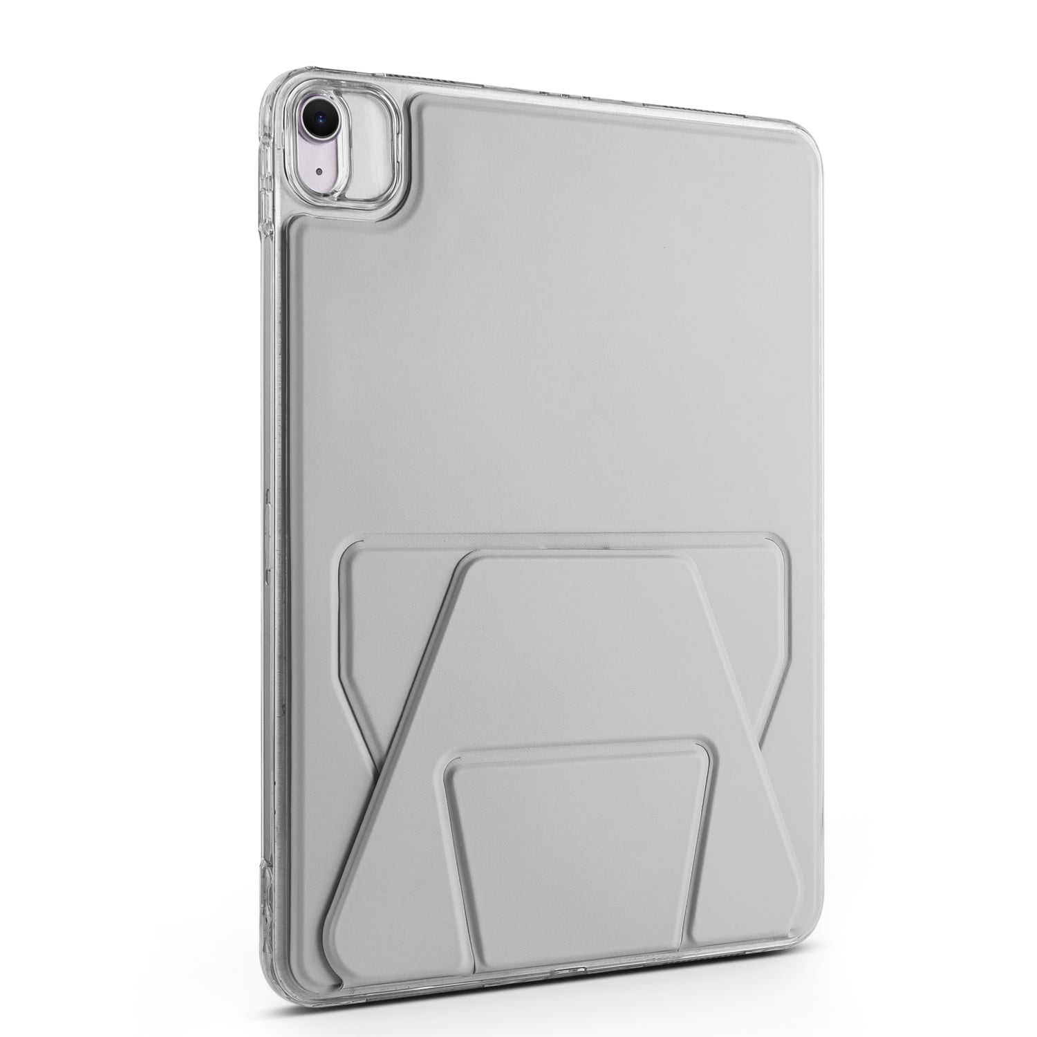 TECH CIRCLE Slim Back Cover Case for iPad 6th/5th Generation (2018/2017), iPad Air 9.7" Case with Built-in Kickstand, Supports Apple Pencil Charging & Attachment, Lightweight Thin Case, Gray