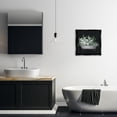thumbnail image 3 of Stupell Industries Floral Bath on Black Typography Painting Black Floater Framed Canvas Art Print Wall Art, 18 x 18, 3 of 10