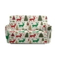 thumbnail image 3 of Xixirimido Stretch Recliner Slipcovers Printed Sofa Cover 6-Piece Reclining Chair Covers Recliner Chair Cover with Pockets Furniture Protector for Living Room, Christmas Trees Reindeer, 3 of 8