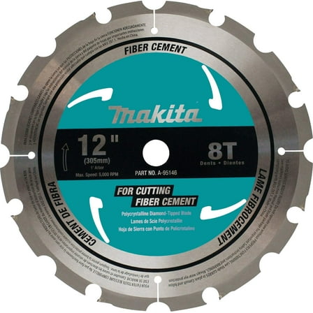 Makita A-95146 12-Inch PCD Tipped Miter Saw Blade with Fiber Cement