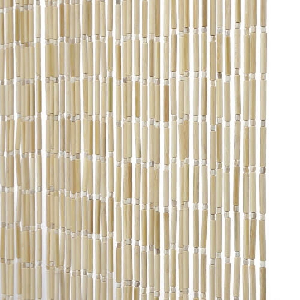 Bamboo Wood Beaded Curtain Doorway Bohemian Curtain Fly Screen 70.87*35.43in