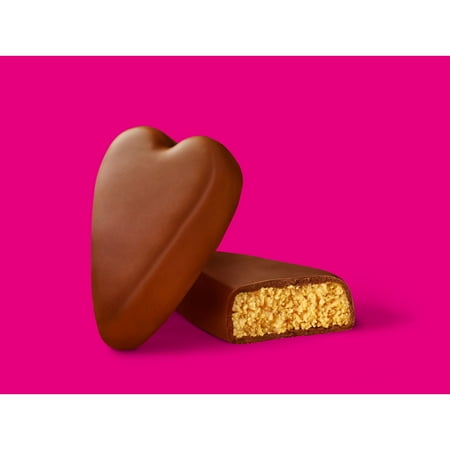 Reese's Milk Chocolate Peanut Butter Snack Size Hearts Valentine's Day Candy, Bag 15 oz, 25 Count