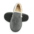 thumbnail image 2 of VENTANA Men's Slippers Faux Fur Suede Lined House Shoes Rubber Sole Slip On Indoor Outdoor, 2 of 6