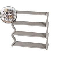 VQPeo Shoe Rack, Shoe Rack-Can Hold 8-12 Pairs Shoes, Simple Installation, for Entryway/Hallway/Bedroom/Bathroom