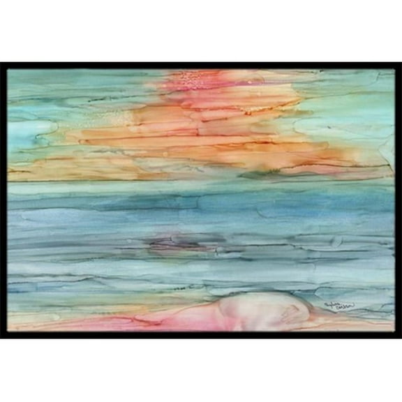 Carolines Treasures Abstract Rainbow Indoor or Outdoor Mat 24 x 36 in.