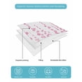 thumbnail image 4 of Quilt King Size Bedding Set, Pink Reversible Summer Quilt 3 Pieces, Polka Dots Watercolor Abstract Art Lightweight Bedspreads Coverlets with 2 Pillow Shams for All Seasons, 4 of 5