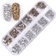 thumbnail image 1 of 1440 piezas de diamantes de imitación 3D para decoración de uñas, accesorios de joyería de diamantes acrílicos, carrusel con purpurina para uñas, cajas de Strass Argente, manicura de uñas de cristal JM, 1 of 4