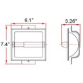 thumbnail image 2 of Design House 539189 Porte-Papier Toilette Encastré Millbridge&44; Finition Nickel Satiné, 2 of 3