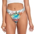 thumbnail image 1 of Fotbe Travel Around The World Tanga Sin Costuras para Mujer con Estampado – Panties Invisibles, Transpirables y Cómodos para Uso Diario-XX-Large, 1 of 6