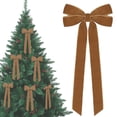 thumbnail image 2 of Verdsylv Velvet Christmas Bows with Long Tails,Large Tree Decorative Bows for Wreath,Garland & Holiday Home Decor,Elegant Velvet Ribbon Ornaments,10.24x5.12", 2 of 3