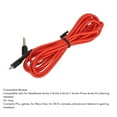 thumbnail image 3 of Cable de sonido de repuesto ANGGREK Cable trenzado rojo Para auriculares Para juegos 2m, 3 of 8
